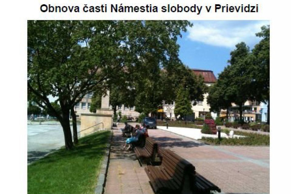Obnova Námestia slobody v Prievidzi: