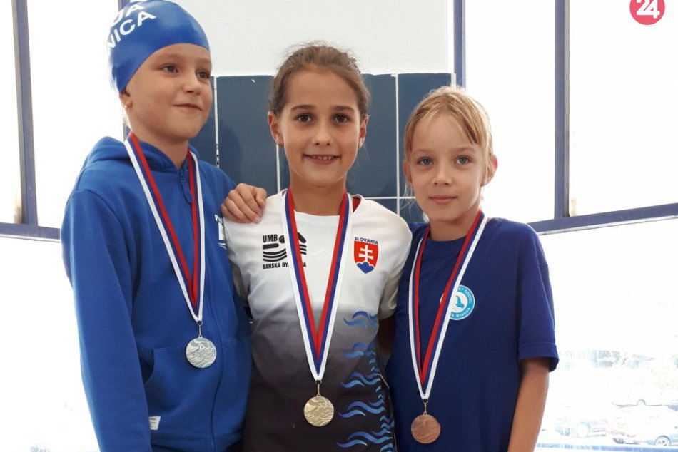 V OBRAZOCH: Plavkyňa Malíková z UMB získala 6 medailí v Slovenskom pohári žiakov