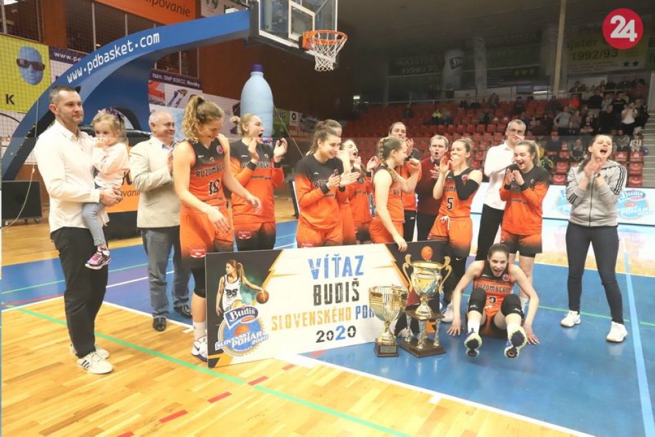 Basketbalistky MBK Ružomberok vyhrali Slovenský pohár
