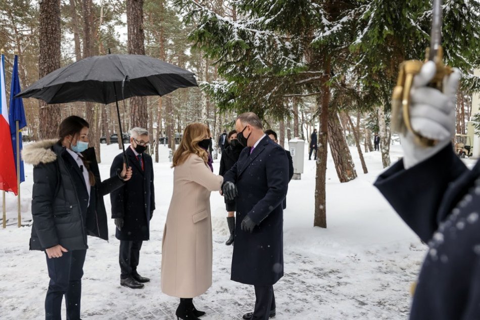 EN FOTOS: Zuzana Čaputová en la cumbre de presidentes V4 en Polonia