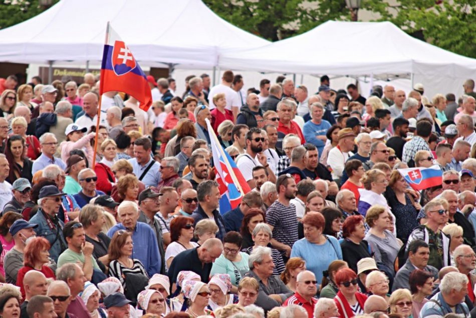 Prvomájový protest strany Smer-SD v Nitre