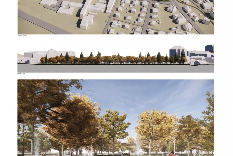 V OBRAZOCH: Víťaz súťaže návrhov na revitalizáciu mestského parku