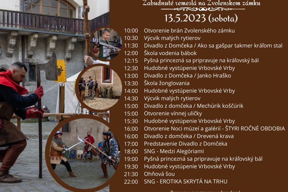Zabudnuté remeslá na Zvolenskom zámku 2023