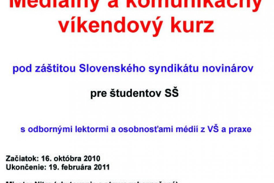 medialny kurz
