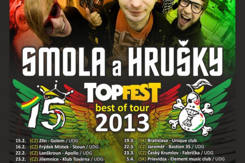 Smola a Hrušky: Plagát k turné 2013