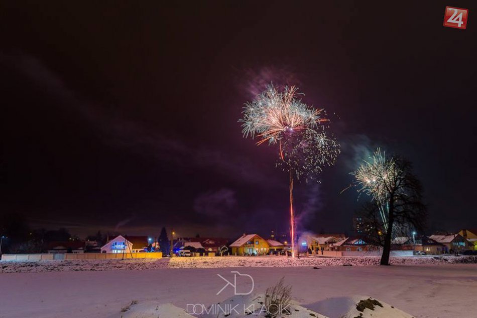 FOTO: Silvestrovský ohňostroj v Michalovciach