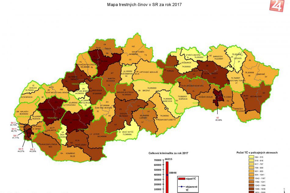 Mapy kriminality 2017