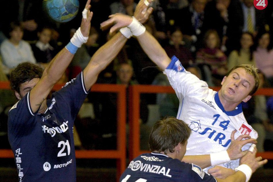 Zápas Považskej proti Flensburgu, ktorý sa stal finalistom LM a majstrom Nemecka