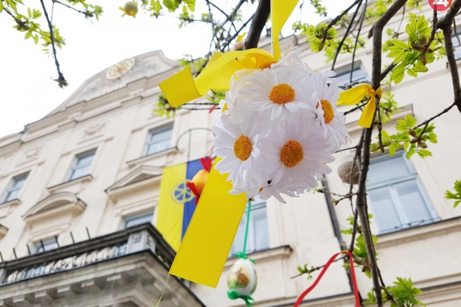 Centrum Trnavy vo veľkonočnom šate