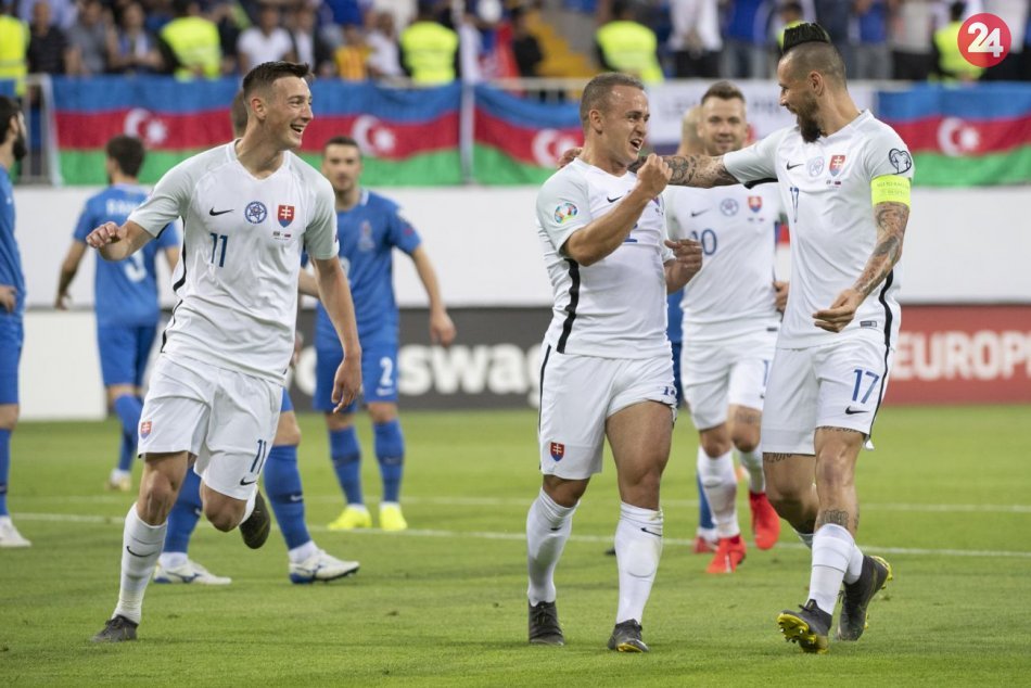 4. kolo kvalifikácie EURO 2020: Azerbajdžan - Slovensko 1:5 (1:3)