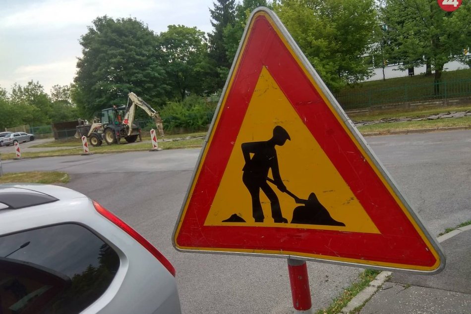 Práce na Škultétyho ulici v Nitre