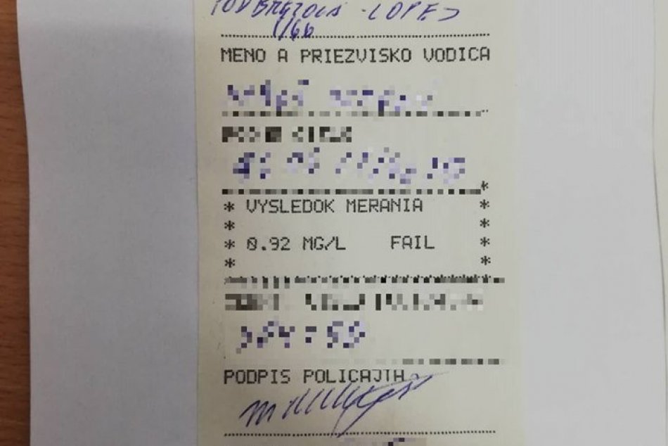 V okrese Brezno chytili policajti dvoch opitých vodičov