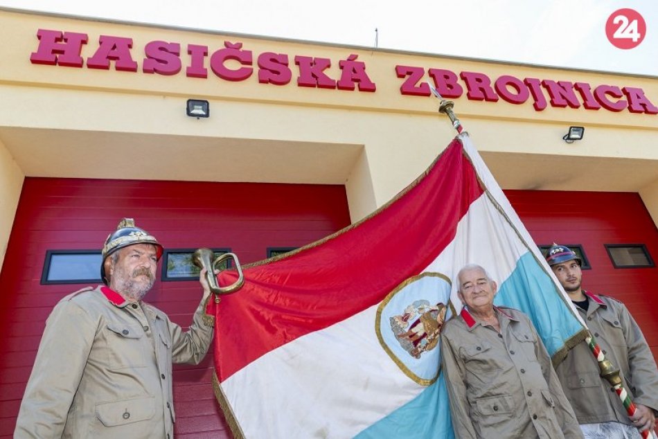 Historická striekačka z roku 1905 Franz Jozef v Rusovciach