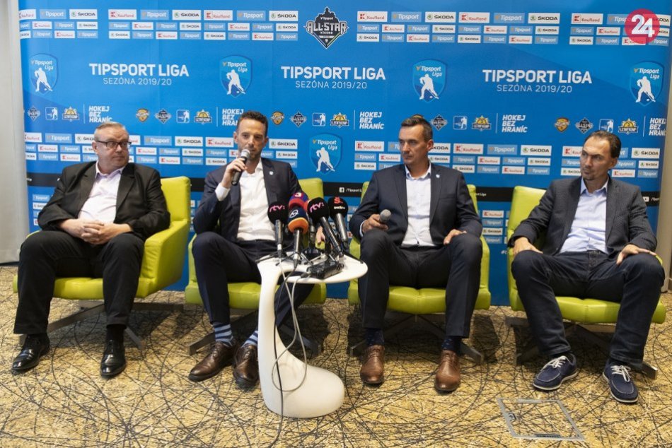 FOTO z tlačovky pred začiatkom hokejovej Tipsport Ligy