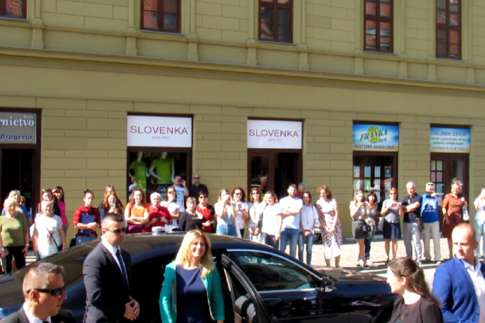 Naše mesto poctila svojou návštevou prezidentka: Zuzana Čaputová je už v Prešove