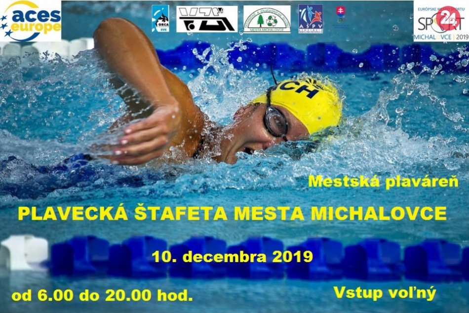 Plavecká štafeta mesta Michalovce