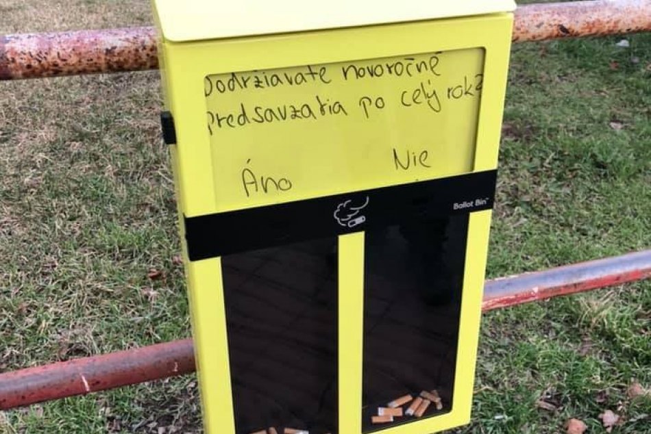 Kôš na cigaretové "špaky"