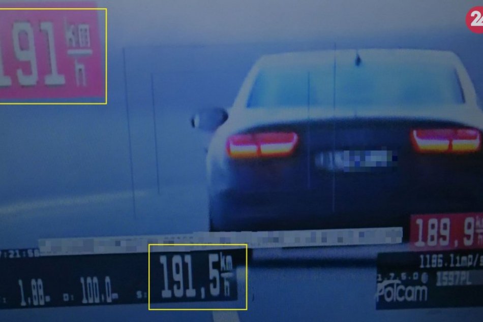 Po R1 uháňal vodič vyše 190 km/h