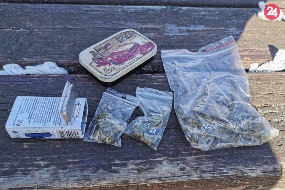 Mladíci sa snažili ukryť pred hliadkou balíčky s konope