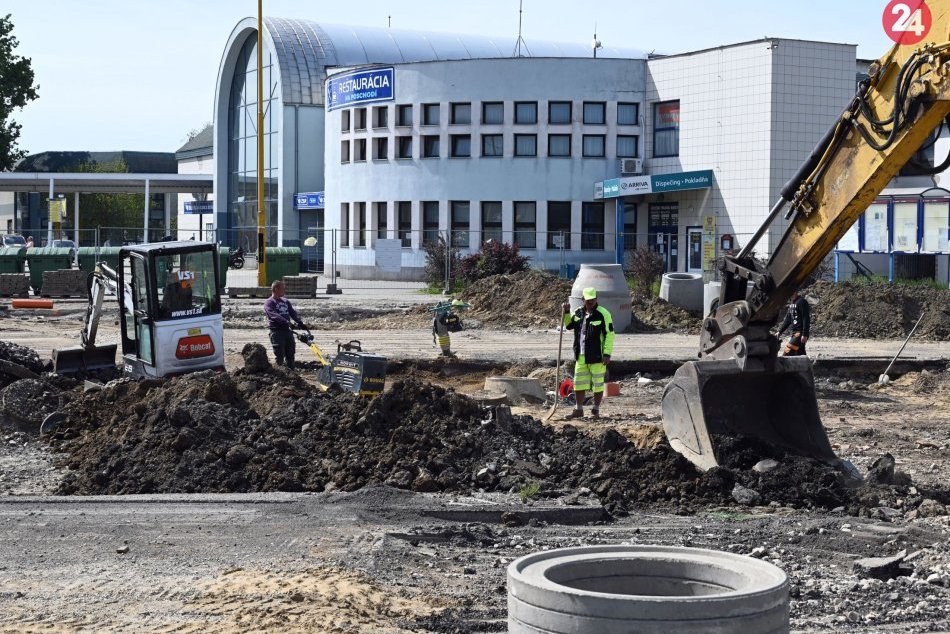 Výstavba autobusovej stanice v Michalovciach