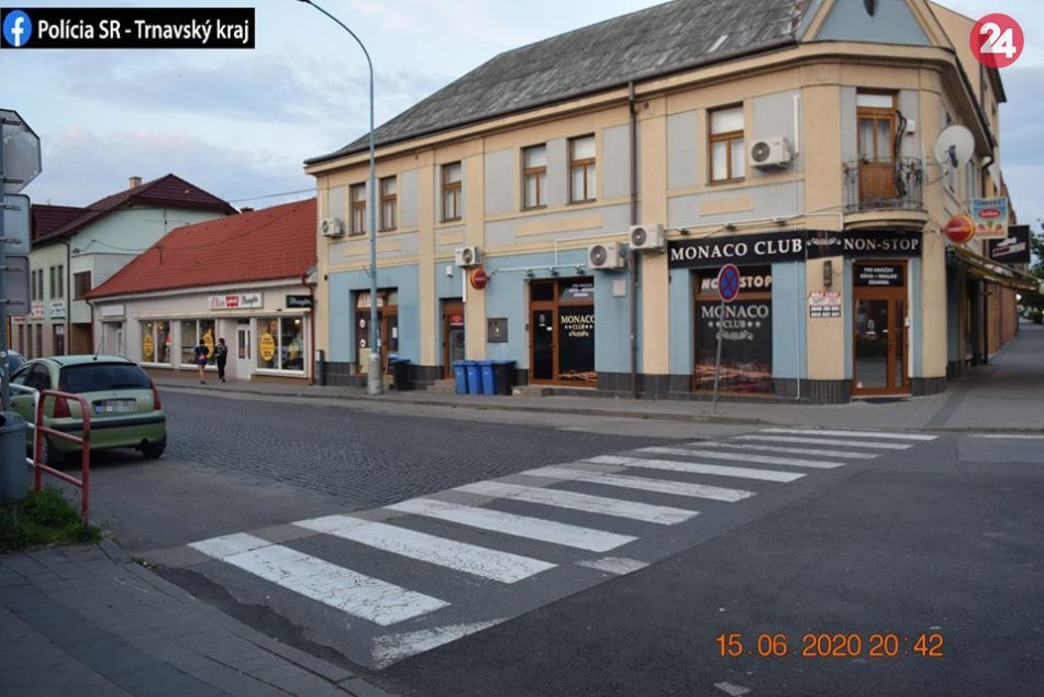 V OBRAZOCH: Polícia hľadá svedkov dopravnej nehody v Hlohovci