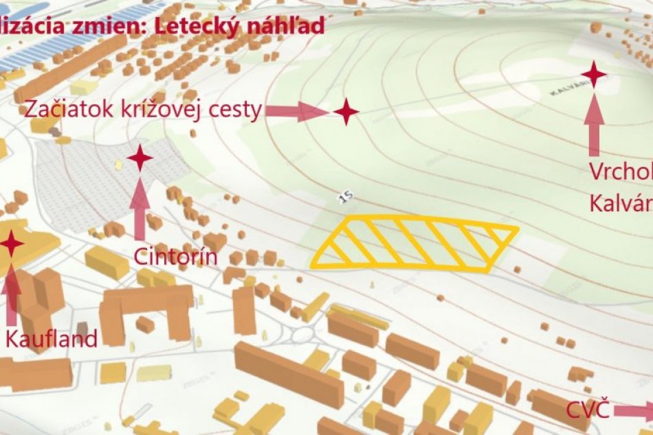 OBRAZOM: Dotknuté územie považskobystrickej Kalvárie