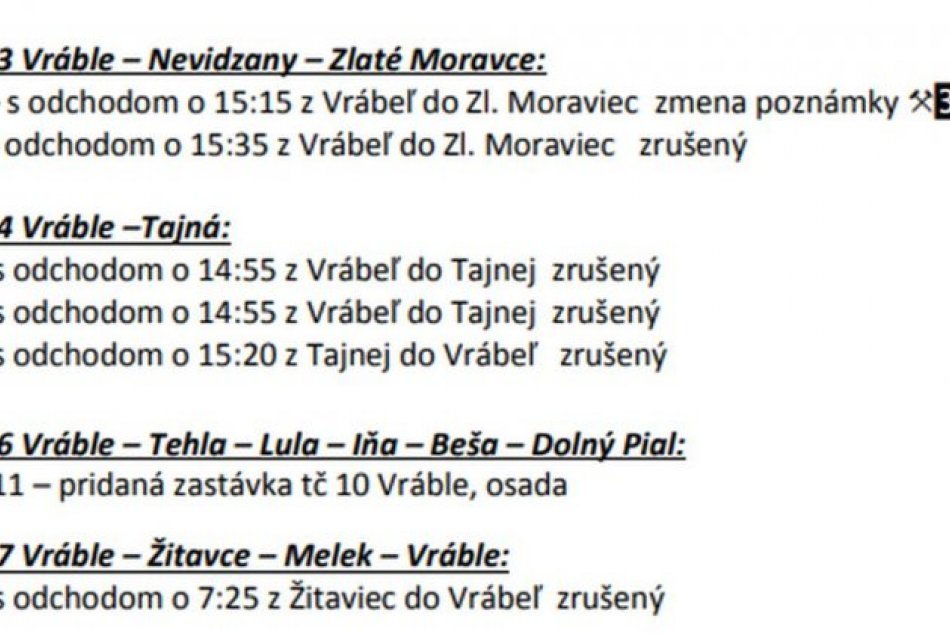 Zmeny na prímestských linkách od 13. decembra 2020