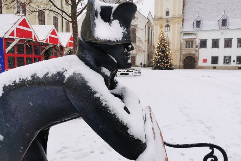 Zasnežená Bratislava (3. 12. 2020)