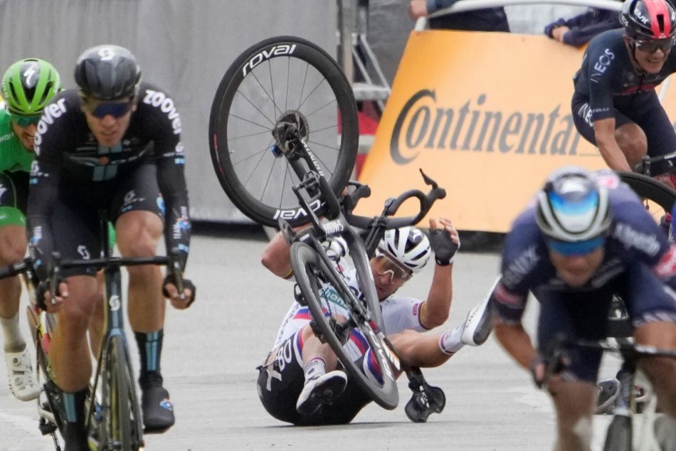 Sagan padol tesne pred cieľom