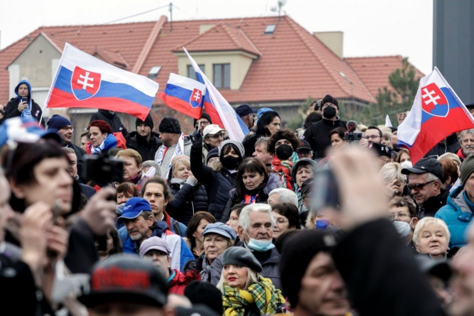 Protesty v Bratislave 17. novembra 2021