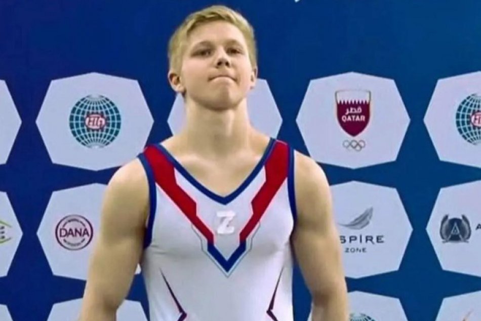 Ruský gymnasta si dal na dres písmeno Z