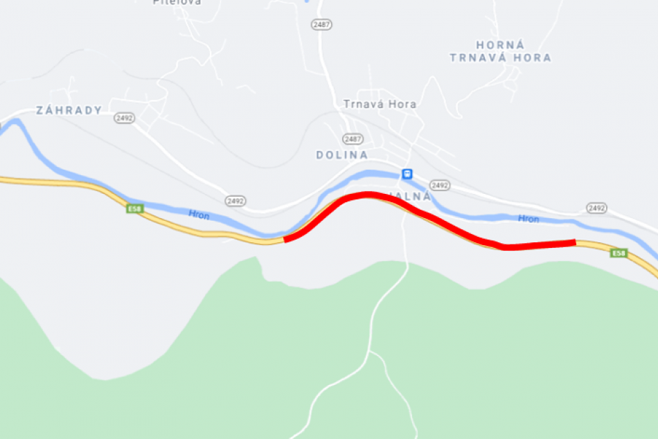Nehodové úseky na diaľnici medzi Zvolenom a Žiarom nad Hronom