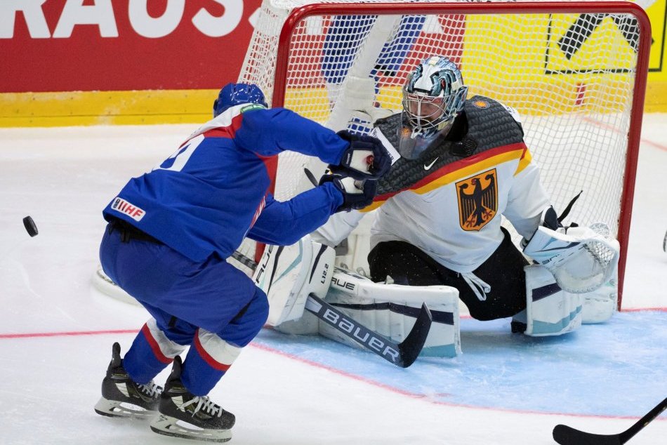 The second match of Slovakia at the World Hockey Championships against Germany