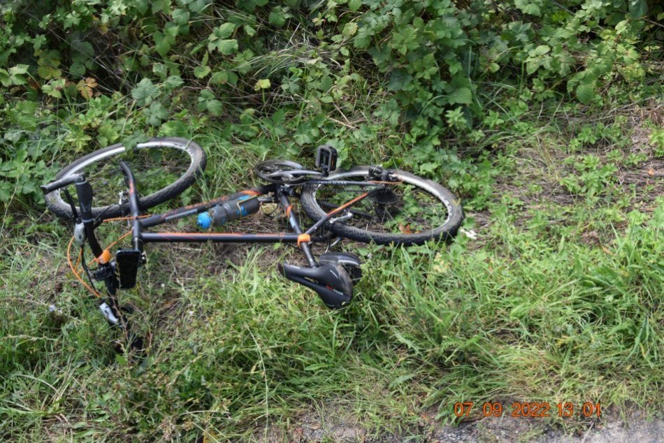 V OBRAZOCH: Cyklista utrpel pri páde vážne zranenia